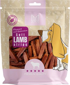 Przysmak dla psa - Miękkie paski z jagnięciny Mersjo 200g