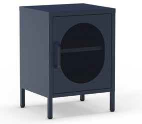 Ciemnoniebieska metalowa szafka nocna Diora – Marckeric