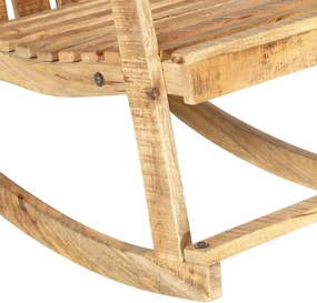 Drewniane bujane krzesło ogrodowe F4-G13