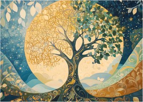 Obraz – Drzewo życia w księżycu (70x50 cm)