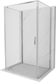 Mexen Exo-3S kabina prysznicowa 3-ścienna uchylna 90 x 85 cm, transparent, chrom - 8181-090-085-01-00-3S