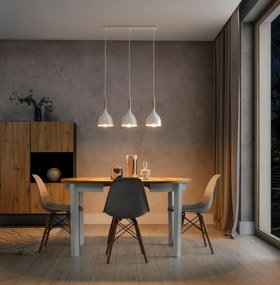 Lampa wisząca WOLDES III biała ELTAP