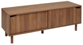 Szafka pod telewizor SLIDY, kolor ciemnego drewna, 120 x 40 x 42 cm