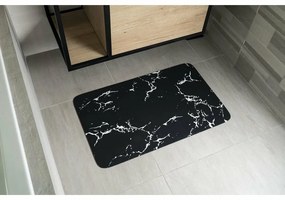 AQUALINE PCD011 dywanik łazienkowy 50 x 80 cm ,czarny/marmurowy