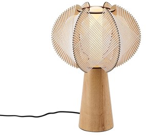 Lampa stołowa Japandi beżowa 45 cm - Gertie