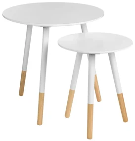 Okrągłe stoliki zestaw 2 szt. ø 48 cm Viborg – Premier Housewares
