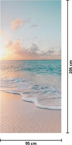 Fototapeta na drzwi - Wymarzona plaża (95x205cm)
