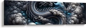 Obraz – Smok w dymie (170x50 cm)
