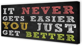 Zdjęcie na płótnie Kolorowy Napis Motywacyjny