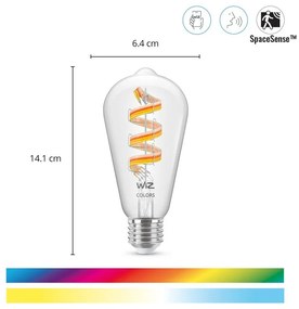 Inteligentna żarówka filamentowa z gwintem E27, 6 W – WiZ