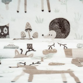 4Home Pościel dziecięca z mikroflaneli Nordic friends, 140 x 200 cm, 70 x 90 cm