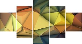 Obraz - Wielokątna abstrakcja 3D (125x70 cm)