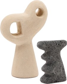 Kamienne figurki zestaw 2 szt. (wysokość 23 cm) Arif – Kave Home