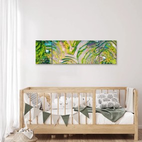 Obraz pól ryżowych z lotu ptaka (170x50 cm)