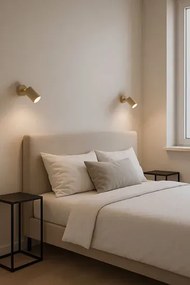Beżowy minimalistyczny kinkiet reflektor H3-F03