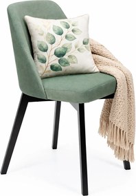 Zielone drewniane krzesło kubełkowe W9-G89