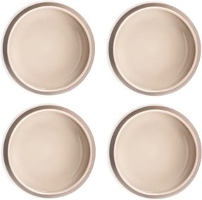 Beżowe kamionkowe miski na zupę/na ramen zestaw 4 szt. 1 l Terra Vira – Bonami Selection