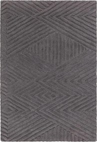 Antracytowy dywan wełniany 120x170 cm Hague – Asiatic Carpets