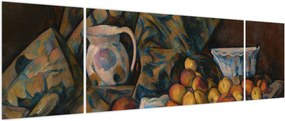Obraz - Paul Cézanne, Still Life with Apples and Peaches, reprodukcje (170x50 cm)