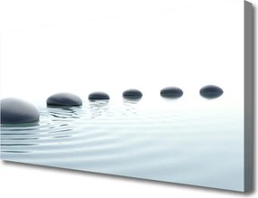 Obraz canvas Spokój Zen: Kamienie i Woda