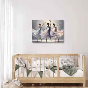 Obraz na szkle - Trzy baletki (70x50 cm)