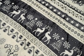PrzytulneMieszkanie.pl PrzytulneMieszkanie.pl Pościel z mikropluszu WINTER DEER szare Rozmiar pościeli: 2 szt 70 x 90 cm | 200 x 220 cm