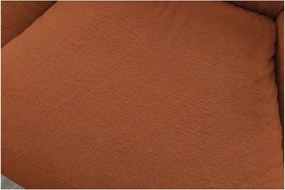 Pomarańczowy worek do siedzenia z imitacji futra Lilibet – Bobochic Paris