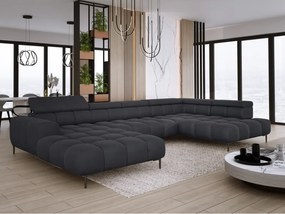Narożnik PLAZA XL Prawostronny z elektryczną regulacją siedziska Tkanina APHRODITE 23 WERSAL
