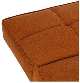 Ceglasta rozkładana sofa z tkaniny szenilowej 175 cm – Ixia