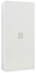 Szafa 2-drzwiowa - szer. 92 cm - Biały - BELOMY