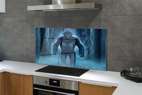 Szklany Panel Goryl wśród Leśnych Drzew