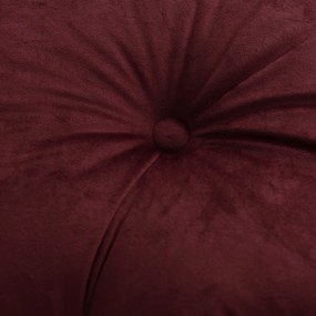 Poduszka kwadratowa Velvet z guzikiem