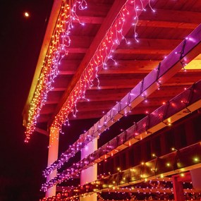 Zdalnie sterowana kurtyna LED RGB