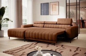 Narożnik CALDO S/MINI Lewostronny z funkcją spania wolnostojąca w tkaninie RUN AGAIN 53 WERSAL