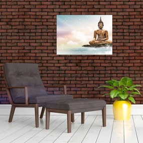 Obraz - Budda nadzorujący ziemię (70x50 cm)