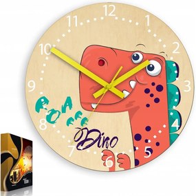 Zegar ścienny cichy do pokoju dziecięcego drewniany nowoczesny dekoracyjny