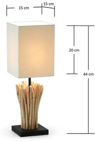 Beżowa lampa stołowa Kave Home Poob