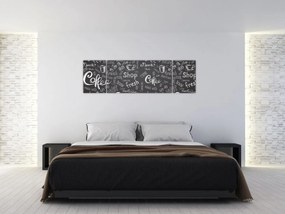 Obraz - Kawa (170x50 cm)