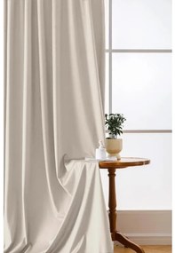 Beżowa zasłona zaciemniająca VELVET 140x250 cm Zawieszanie: Metalowe pierścienie