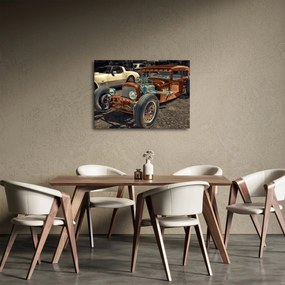 Obraz brązowego samochodu (70x50 cm)