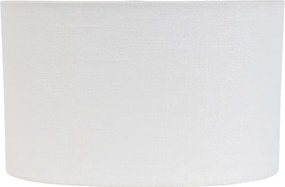 Biały owalny abażur lniany 25/16/15