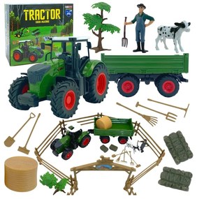 Woopie zestaw mini farma traktor zwierzęta osada farma rolnik narzędzia