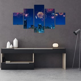 Obraz - Fajerwerki w Miami (125x70 cm)