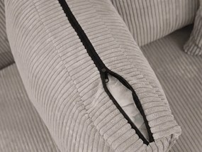 PROMOCJA Jasnobeżowy zestaw wypoczynkowy w kształcie U SMART COSARO 295x140 cm II jakość