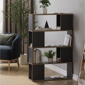 Rozdzielacz pokoju antracyt/dąb 80x24x124.5 eneos