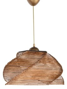 Żyrandol wiszący Pentagone - Antiquation, brązowy