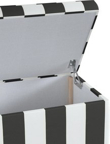 Skrzynia tapicerowana kolor czarny tkanina wzorzysta