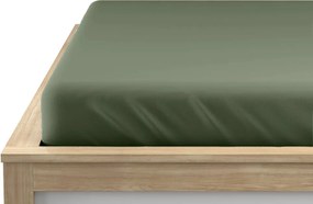 PrzytulneMieszkanie.pl Jersey prześcieradło EXCLUSIVE ciemnozielone 200 x 220 cm