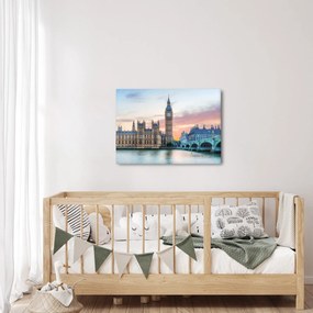 Obraz - Londyn w pastelowych kolorach (70x50 cm)