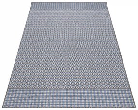Dywan zewnętrzny Sunny wzór szaro - niebieski 280 cm x 370 cm